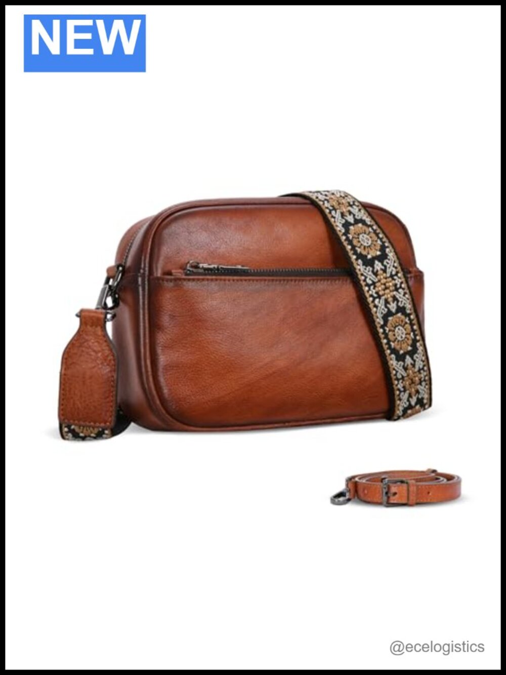Genuine Leather Shoulder Bag for Women Hobo Crossbody Purse Two Straps
